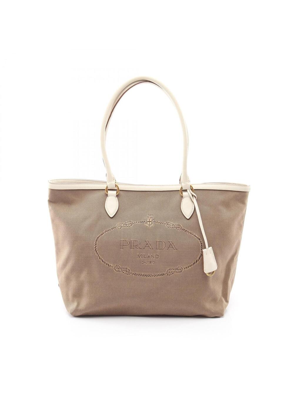 Prada Logo Jacquard Shoulder Tote Bag #361469P67B